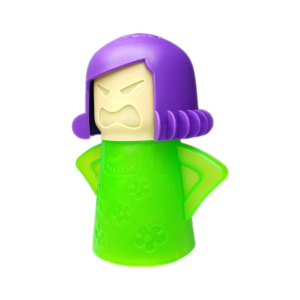 angry mama microwave oven steam cleaner, angry mom microwave cleaner, just add vinegar and water, cut cleaning time by half (green)